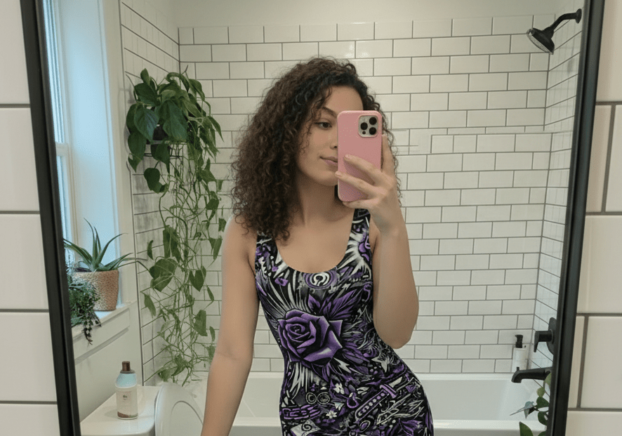 Midrave Black and Purple Bodycon Punk Rave Dress - Midrave